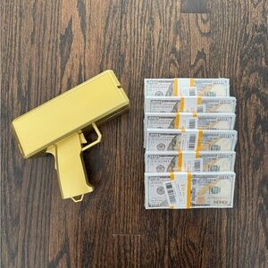 Gold Money Gun Prop